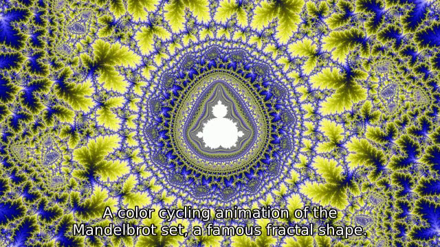 Frame from the test clip at one second, with our first caption burned along the bottom of the picture
